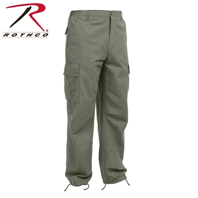 Rothco Vintage Vietnam Fatigue Pant Rip-Stop - Olive Drab