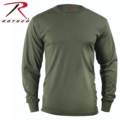 Rothco Long Sleeve Solid T-Shirt - Olive Drab