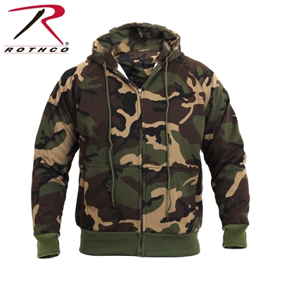 Rothco Thermal Lined Hooded Sweatshirt - Camo - 2XL