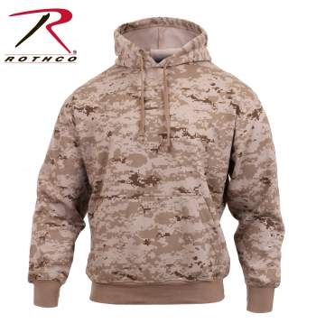 Rothco Camo Pullover Hooded Sweatshirt Desert Digi