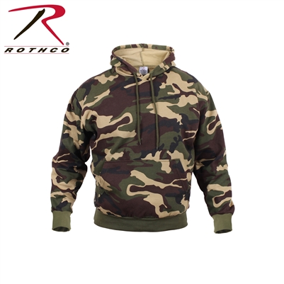 Rothco Camo Pullover Hooded Sweatshirt - Woodland