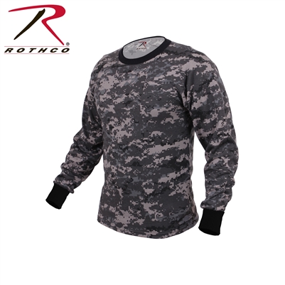 Rothco Long Sleeve Digital Camo T-Shirt - Subdued Urban