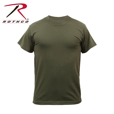 Rothco Solid Color Poly/Cotton Military T-Shirt - Olive Drab - 2XL