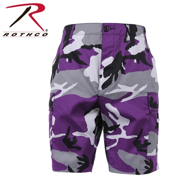 Rothco Colored Camo BDU Shorts - Ultra Violet