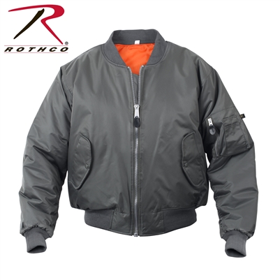 Rothco MA-1 Flight Jacket - Gun Metal