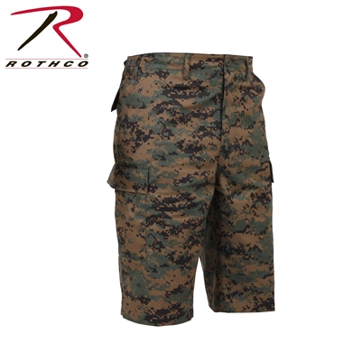 Rothco Long Length Camo BDU Short - Digital Woodland