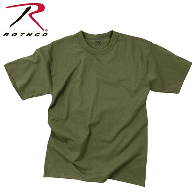 Rothco Solid Color 100% Cotton T-Shirt - OD Green - 2XL