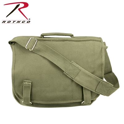 Rothco Canvas European School Bag - Olive