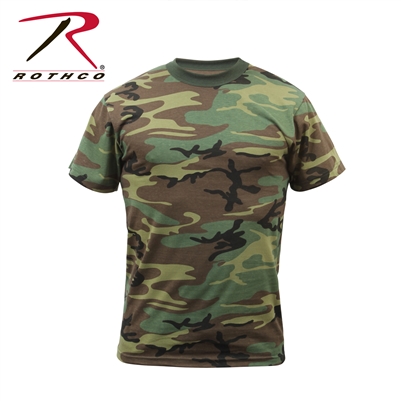Rothco Camo T-Shirt - Woodland