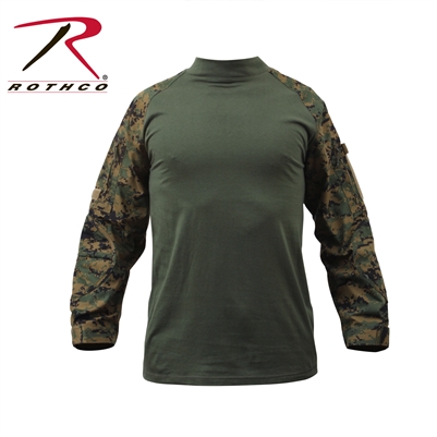 Rothco Military FR NYCO Combat Shirt - Woodland Digital