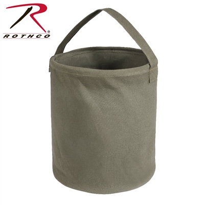 Rothco Canvas Water Bucket - Olive - Large