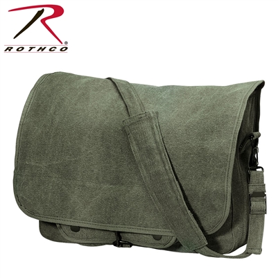 Rothco Vintage Canvas Paratrooper Bag - Olive Drab