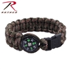 Rothco Paracord Compass Bracelet - Woodland