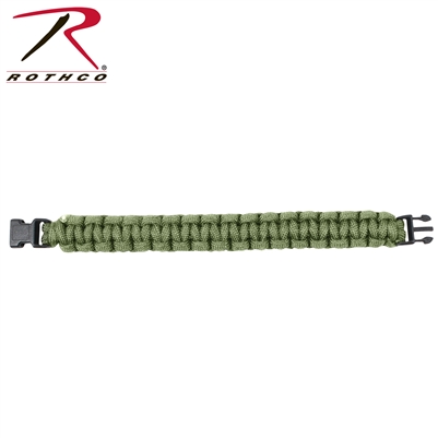 Rothco Solid Color Paracord Bracelet - Olive Drab