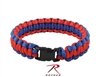 Rothco Two-Tone Paracord Bracelet - Red / Blue