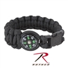 Rothco Paracord Compass Bracelet - Black