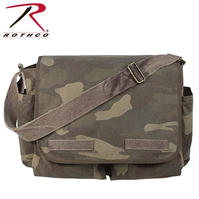 Rothco Vintage Washed Canvas Messenger Bag - Woodland