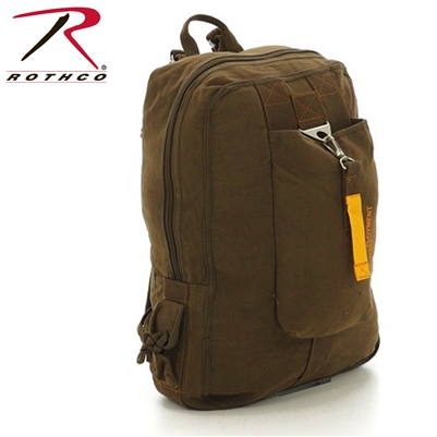 Rothco Vintage Canvas Flight Bag - Brown