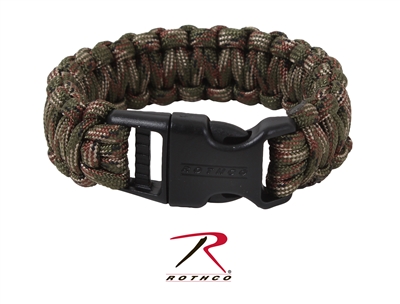 Rothco Deluxe Paracord Bracelets - Woodland