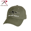 Rothco's "Come and Take It" Deluxe Low Profile Cap is embroidered with "Come and Take It" text and a rifle right on the front and has a hook and loop adjustable strap on the back.