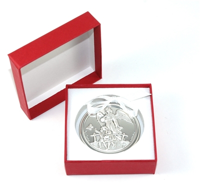 Silver Baby Cradle Medal CC14M