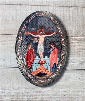 Crucifixion Icon Plaque