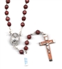 Brown or Black Cocoa Bead Rosary R6701
