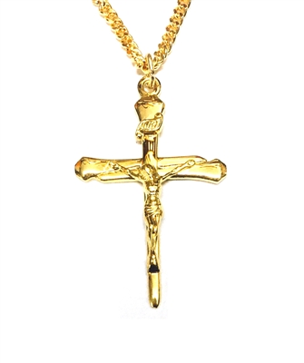 Gold Filled Nail Crucifix SX798OVH