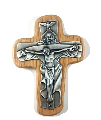 Oak Holy Trinity Crucifix SE04348