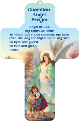 Guardian Angel Prayer Wall Cross 101-20-3204