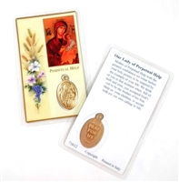 Our Lady of Perpetual Help Laminated Holy Card
