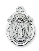 Sterling Silver Miraculous Medal L1821MI