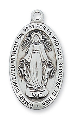 Sterling Silver Miraculous Medal L500MI