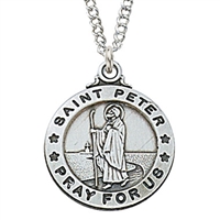 Sterling Silver St. Peter Pendent L600PTR