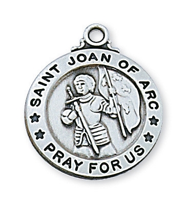 Sterling Silver St. Joan of Arc Pendant L600JOA