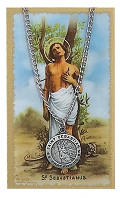 St. Sebastian Pendant and Prayer Card Set