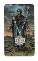 St. Thomas More Pendant and Prayer Card Set