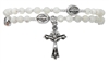 Mother of Pearl Twist Rosary Bracelet B1001C