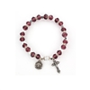 Dark Amethyst Rosary Bracelet BR808C