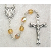 Topaz (November) Birthstone Sterling Silver Rosary 875L-TOF