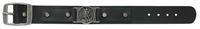 Leather Saint Michael Black Bracelet BR246X
