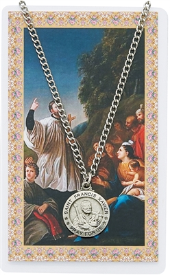 St. Francis Xavier Medal and Prayer Card Set PSD600FX