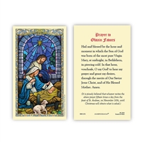 Nativity (Prayer to Obtain Favors)  Laminated Holy Card 800-1174