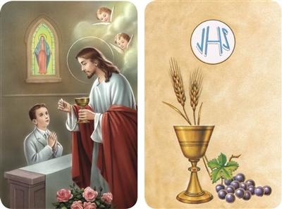 First Communion Boy 2D Holy Card 223-A56