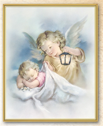 Guardian Angel With Lantern Plaque 810-352