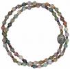 5 Decade Rosary Bracelet with 4mm Multicolor Onyx Beads, RBS68