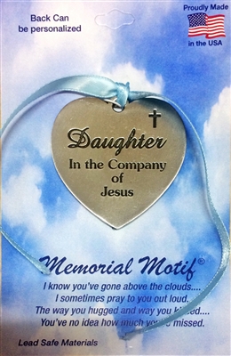 Daughter In The Company of Jesus Memorial Pewter Medal FC3002