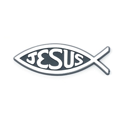 Mini Jesus/Fish Auto Embelm 2 per pack BK-P9910
