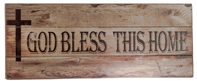 God Bless This Home Wall Plaque BK-84