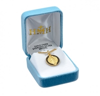 Saint Benedict Jubilee Gold Over Sterling Silver Medal GS1680BK18